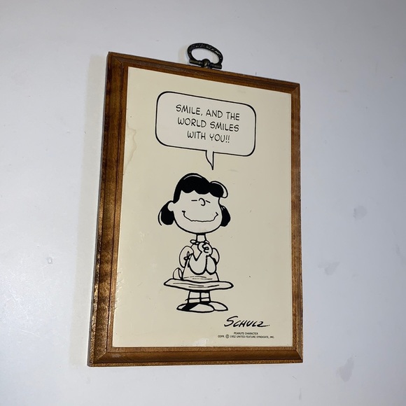 Peanuts Snoopy Schulz Vintage 1952 Placard - Picture 2 of 5